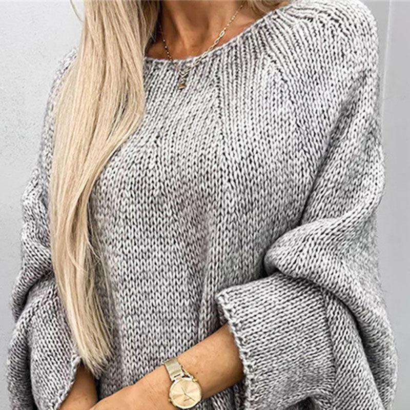 Elegant Knitted Cape Sweater