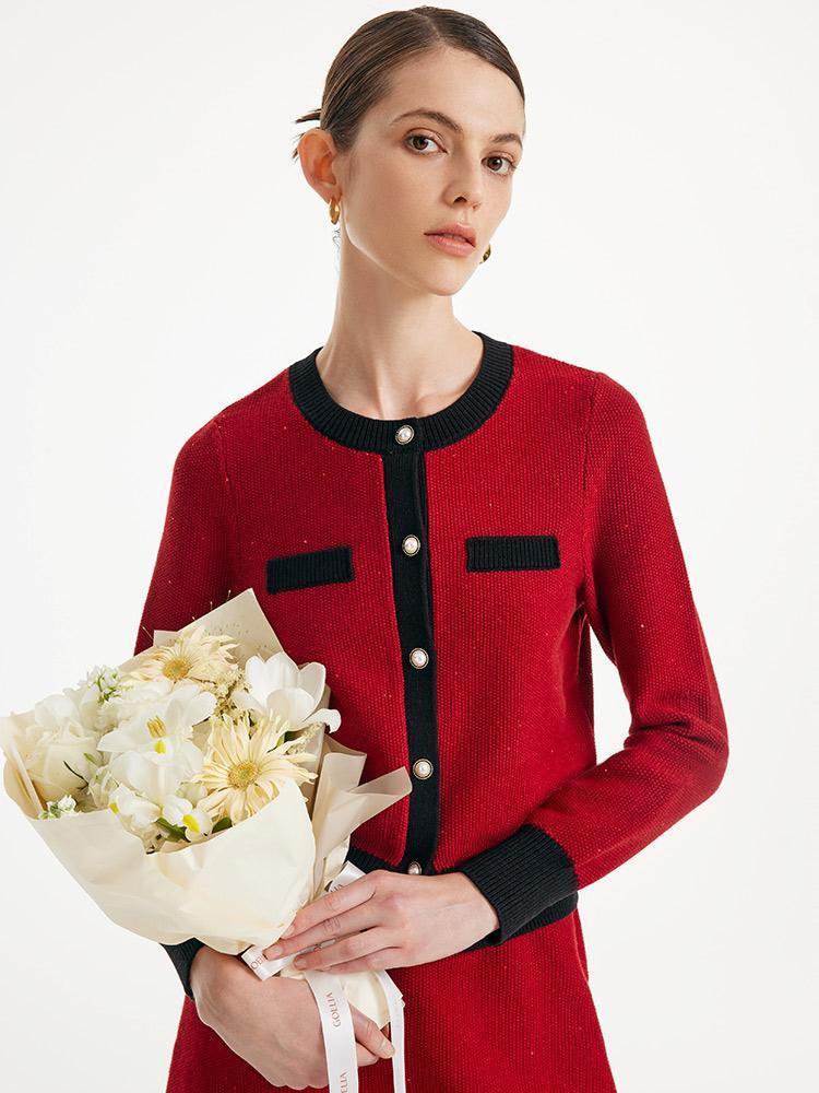 Tweed Vintage Jacket And Half-skirt Set