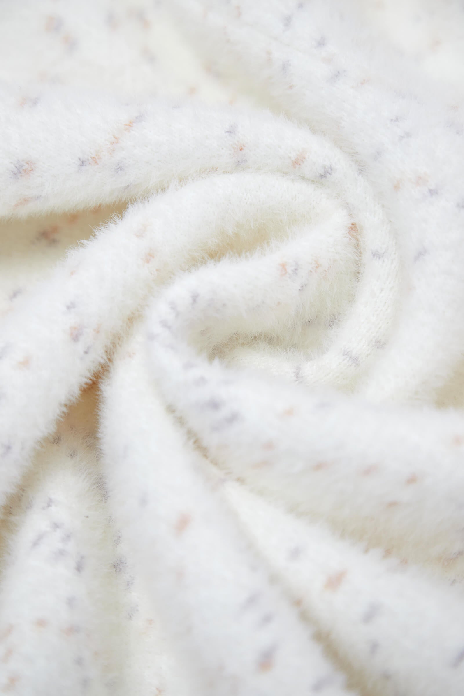 White Patched Pocket Frayed Trim Cardigan