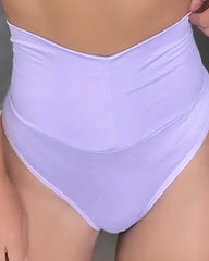 Women's High-waisted Stretch Solid Color Soft Comfortable Briefs