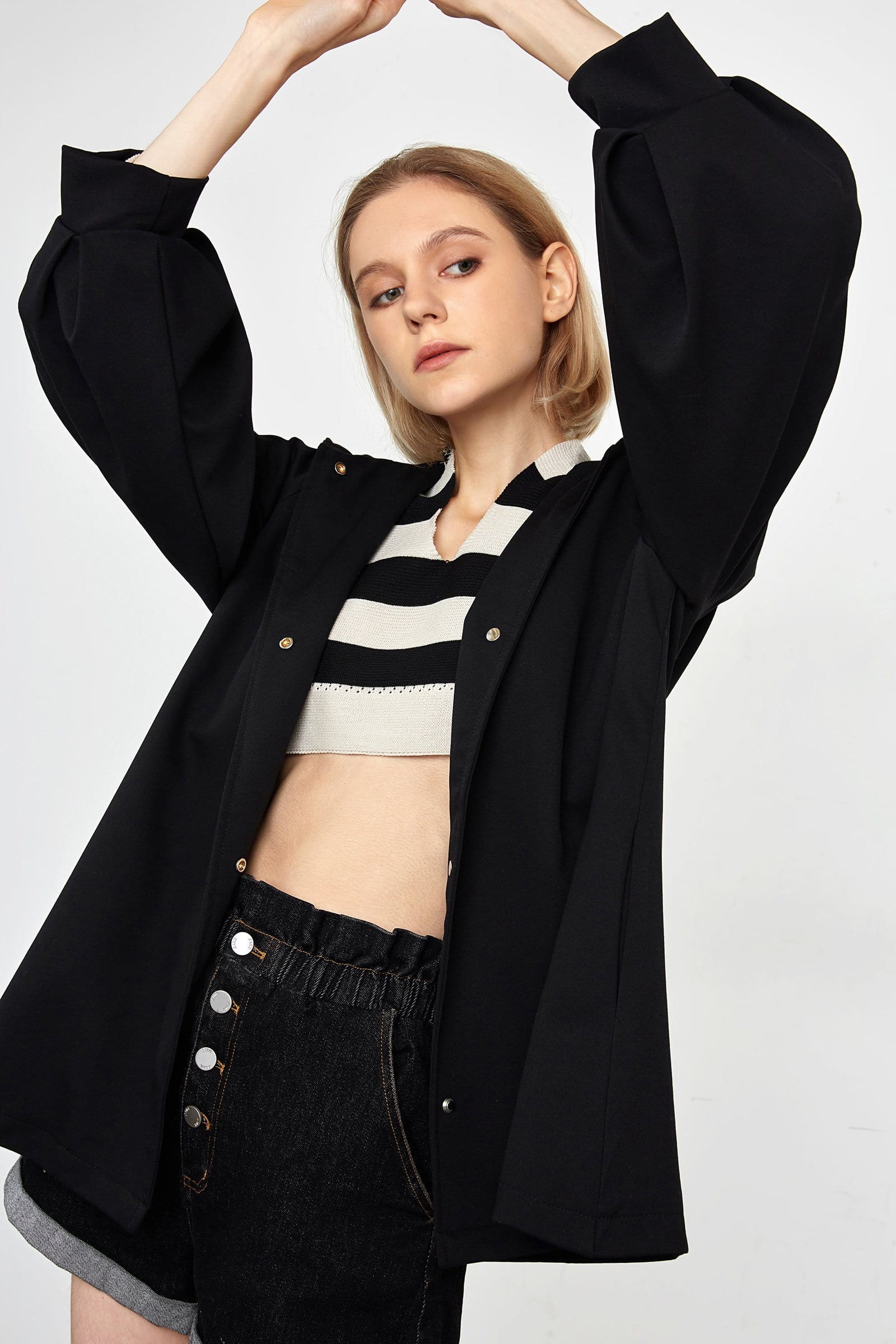 Ophilia Black Belt Trench Jacket