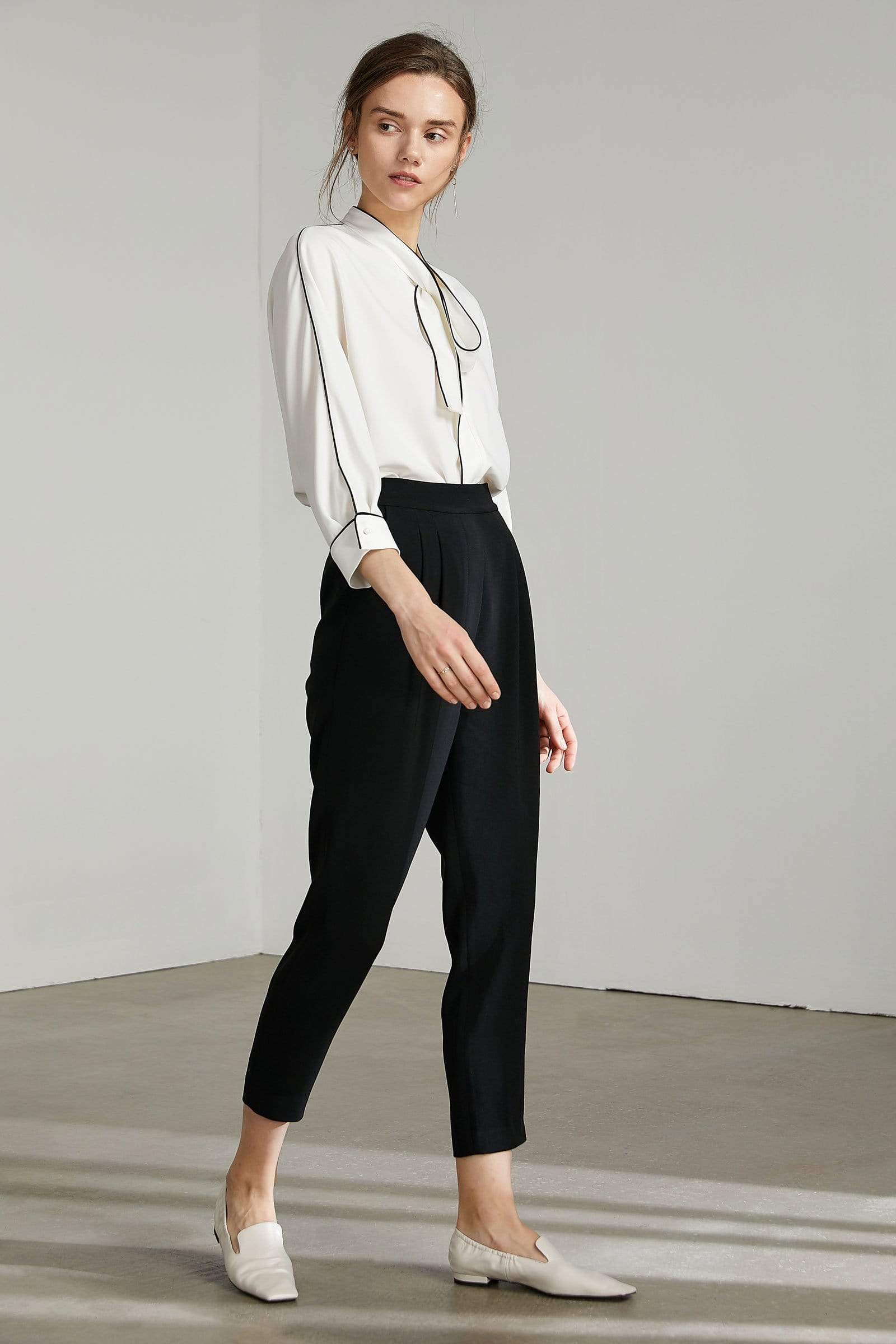 Bolt White Contrast Top