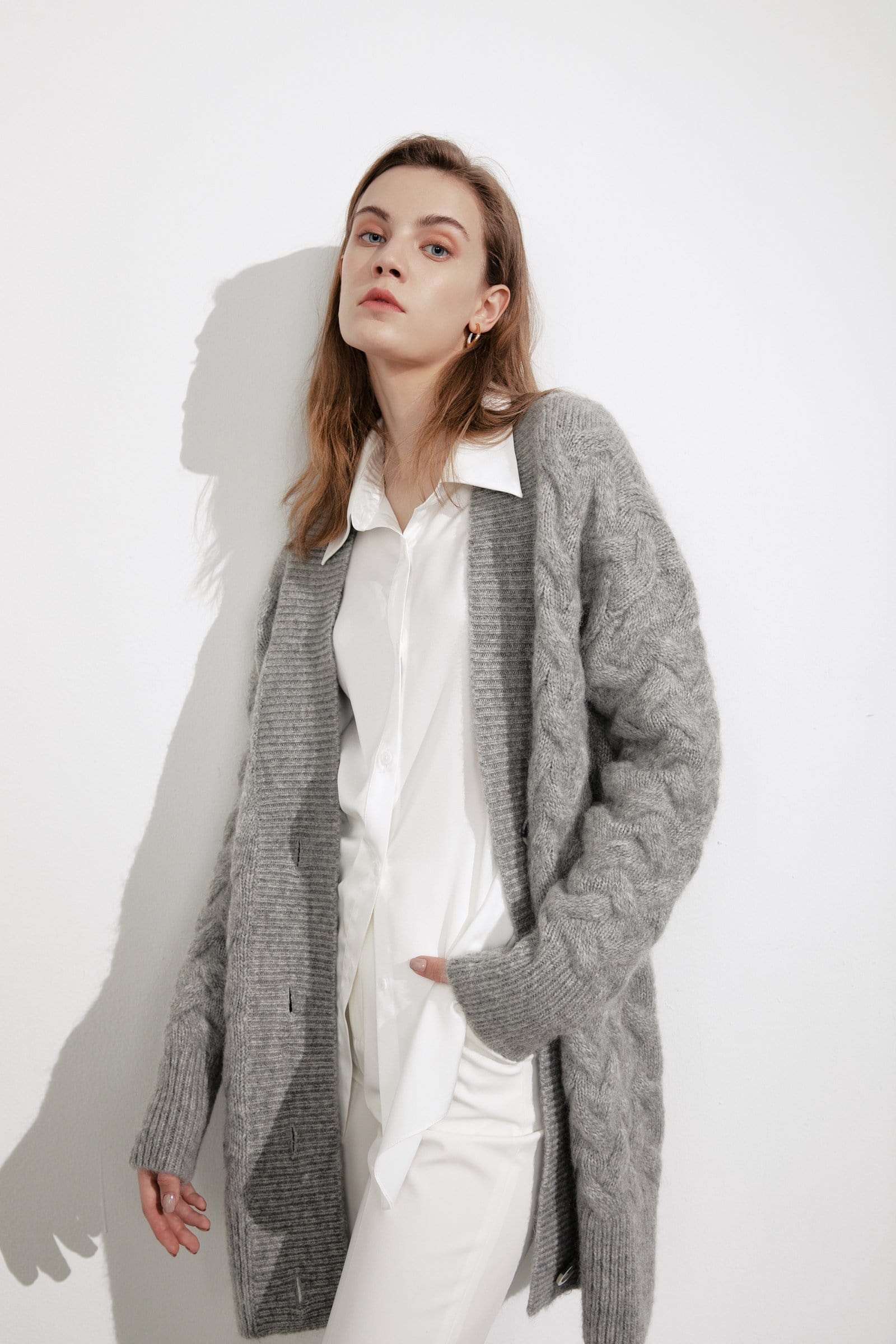 Jennie Grey Chunky Cardigan