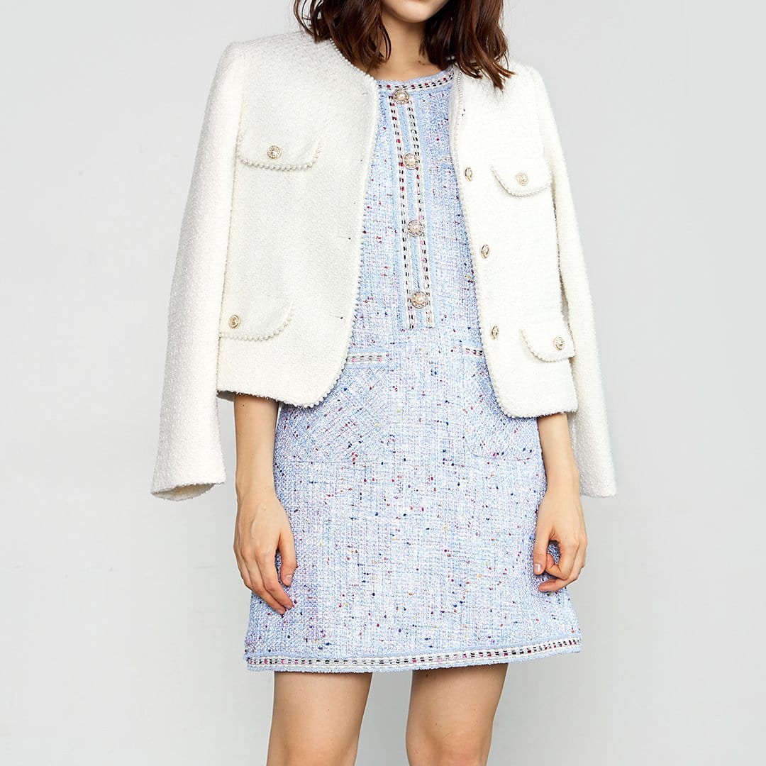 April Ivory Button Up Jacket
