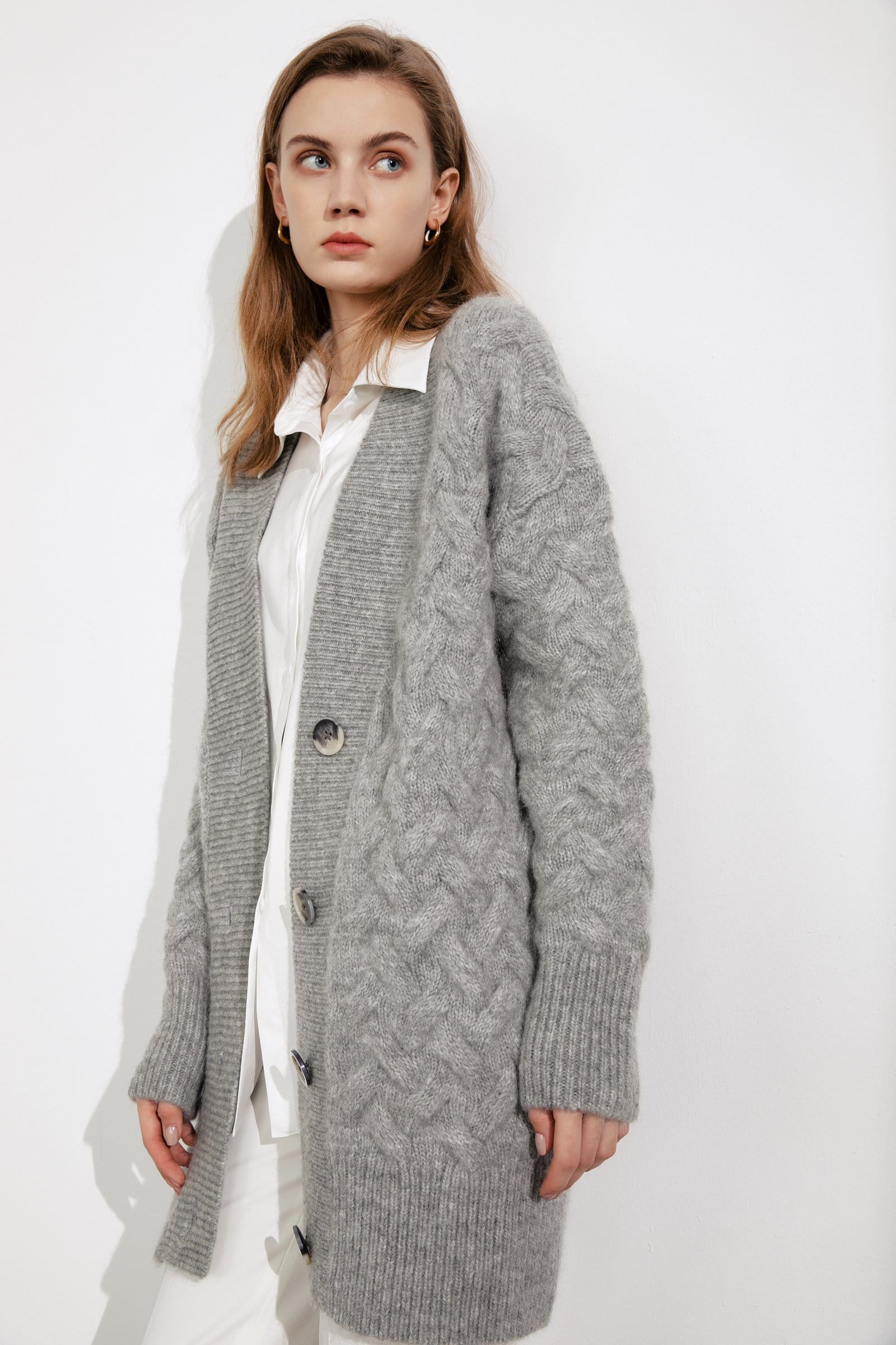 Jennie Grey Chunky Cardigan