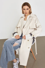 Ellee Beige Belt Trench Coat