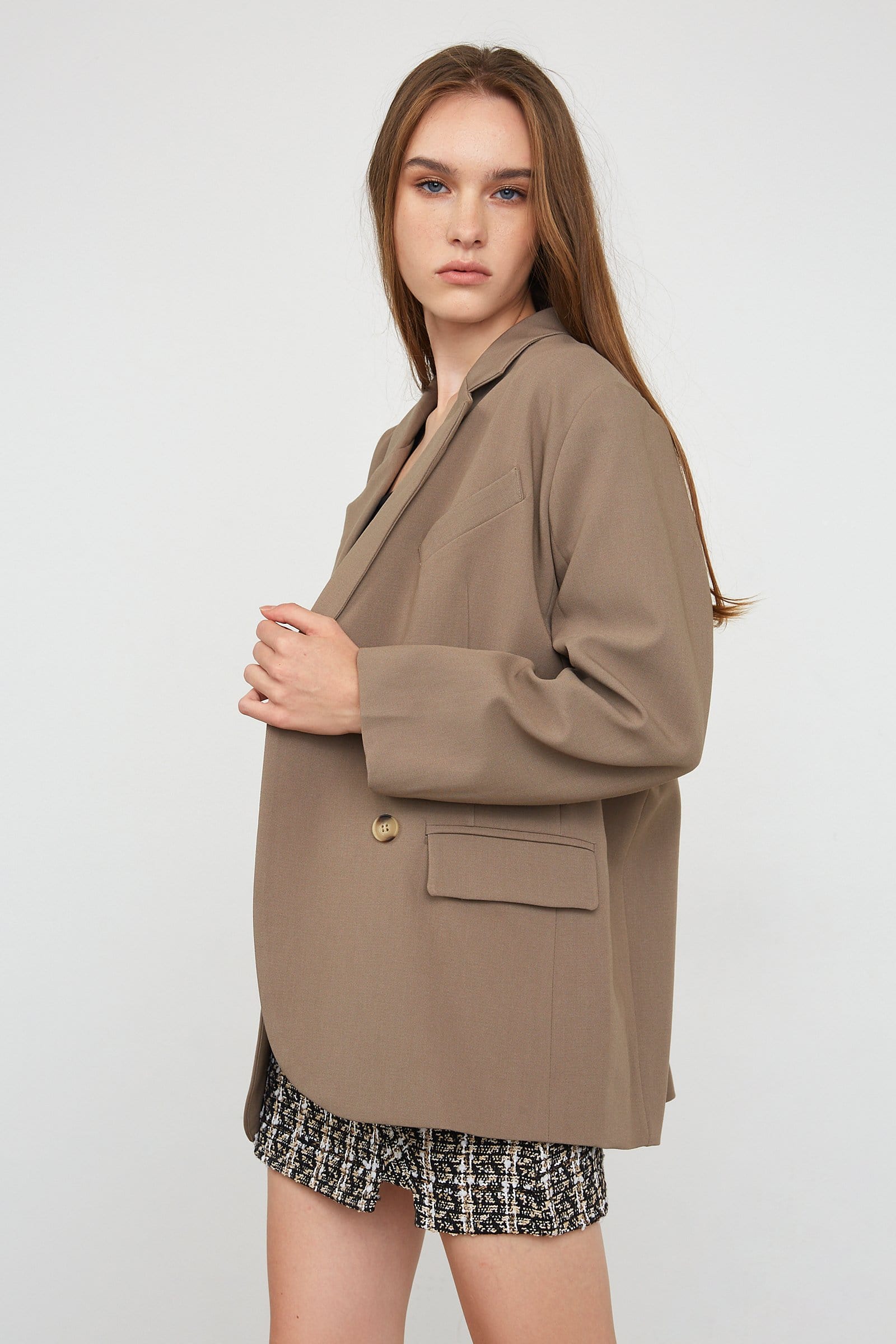 Meira Wheat Essential Blazer