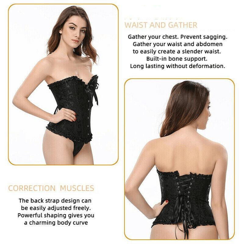 victorian push up corset