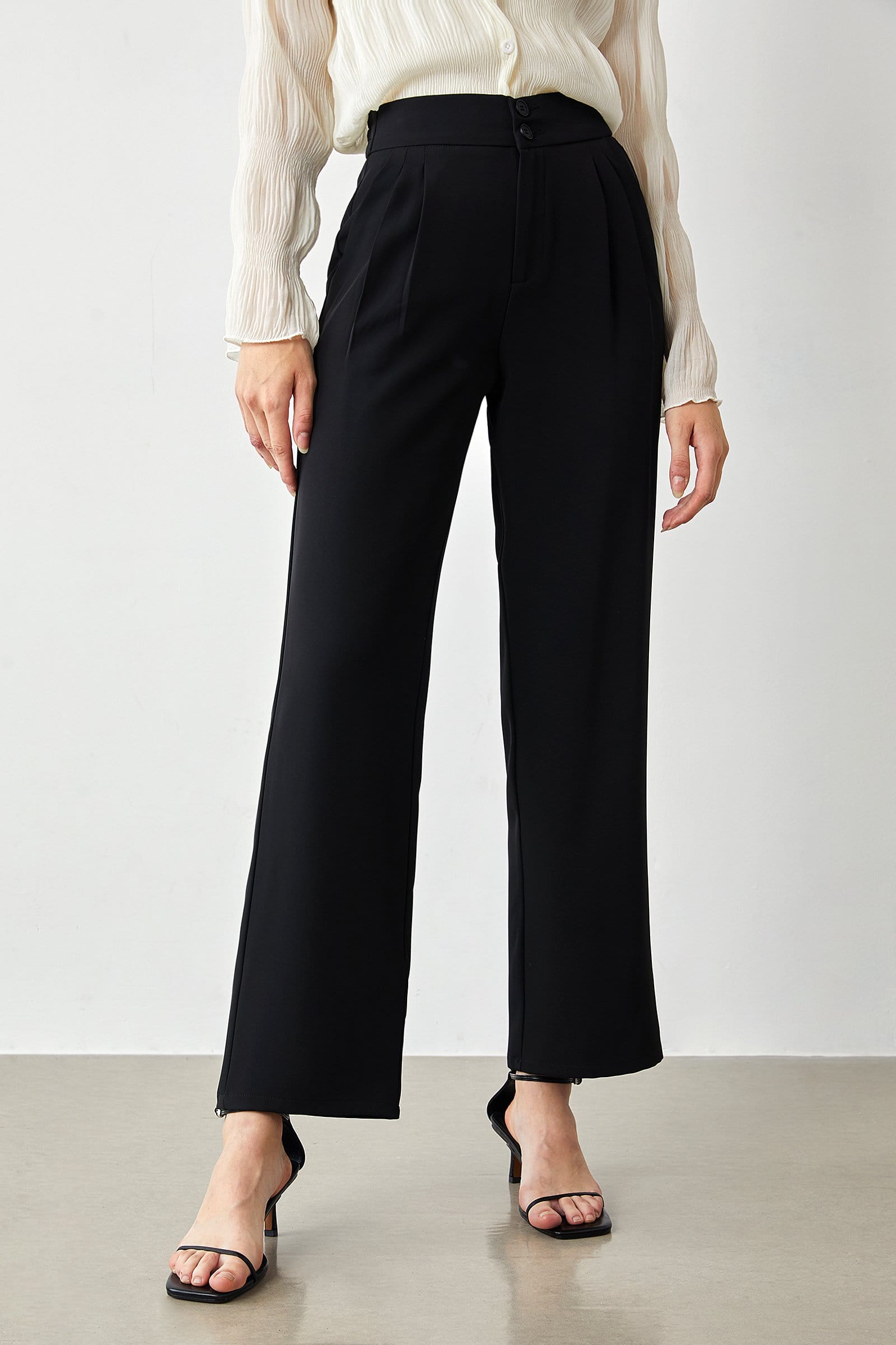 Reece Black Wide Leg Pants