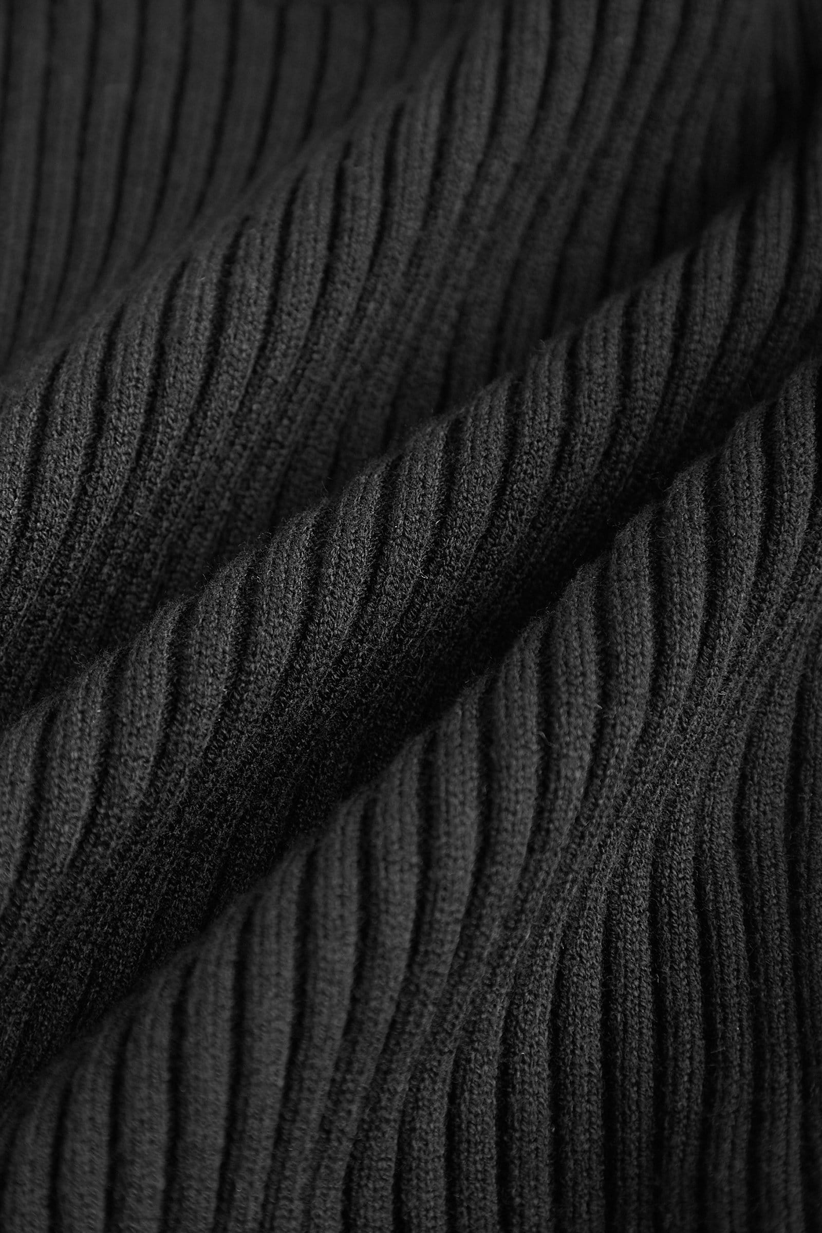 Diana Black Shoulder Wrap Sweater