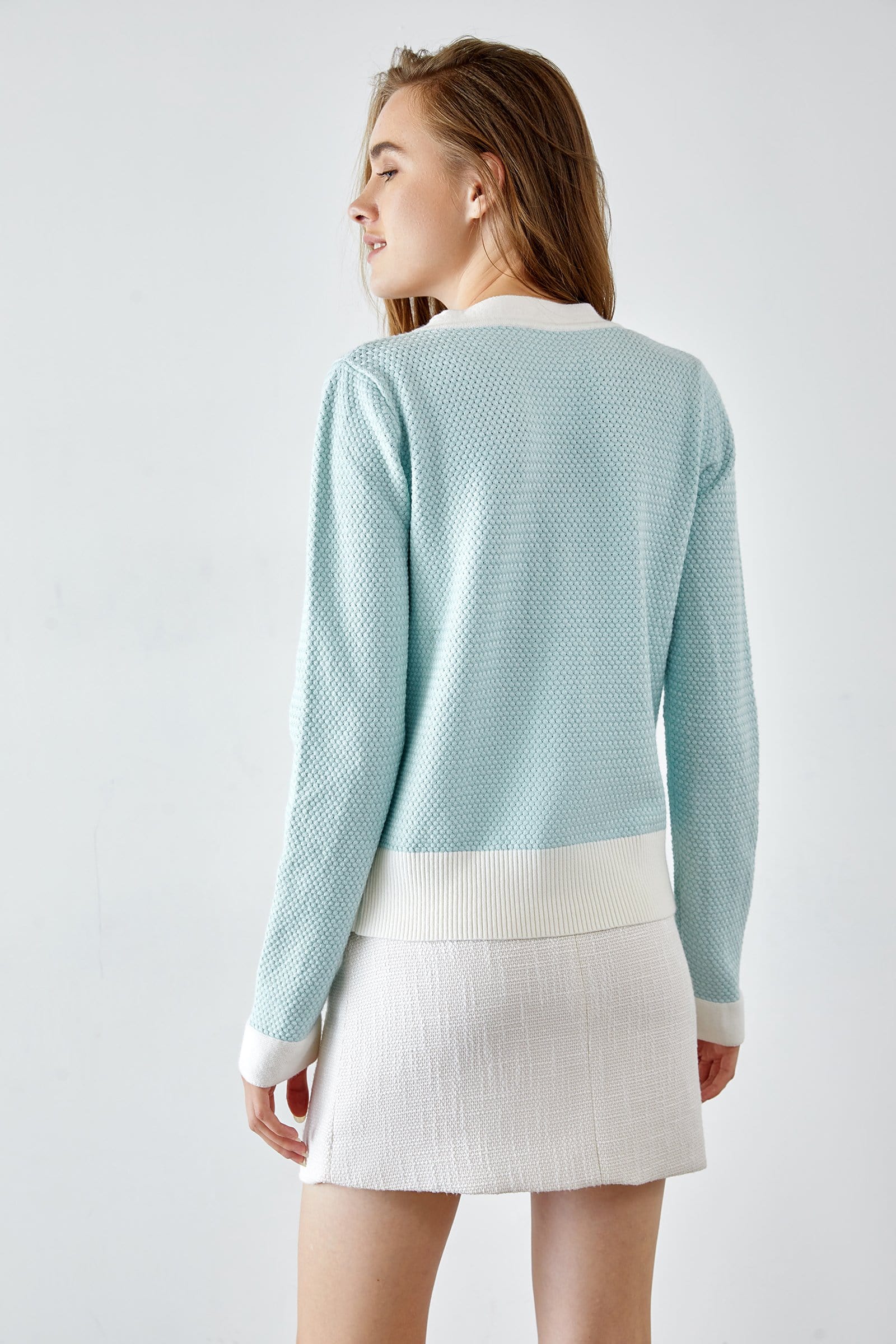 Kiyomi Light Blue Cardigan