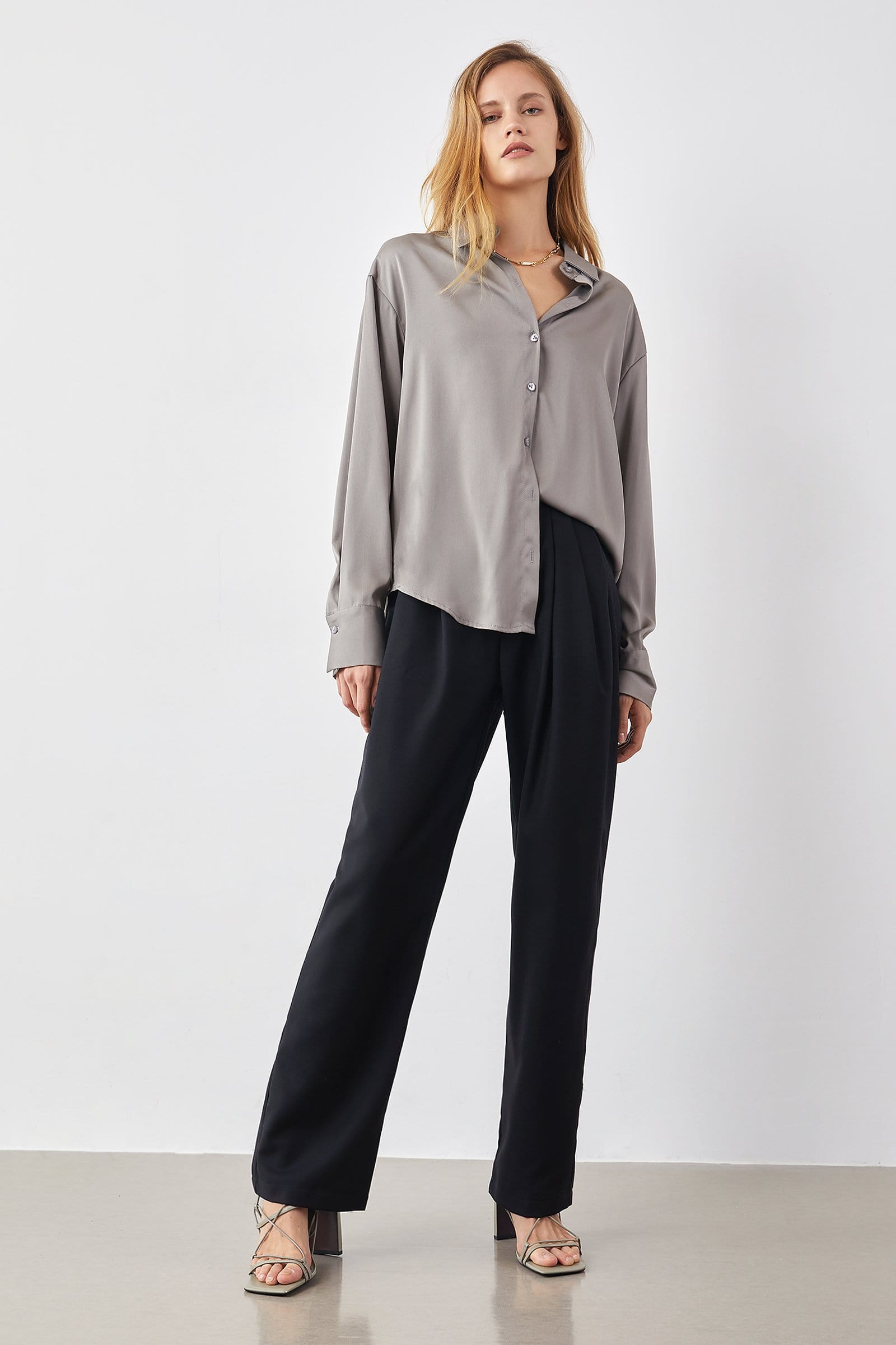 Whitley Black Slouchy Pants