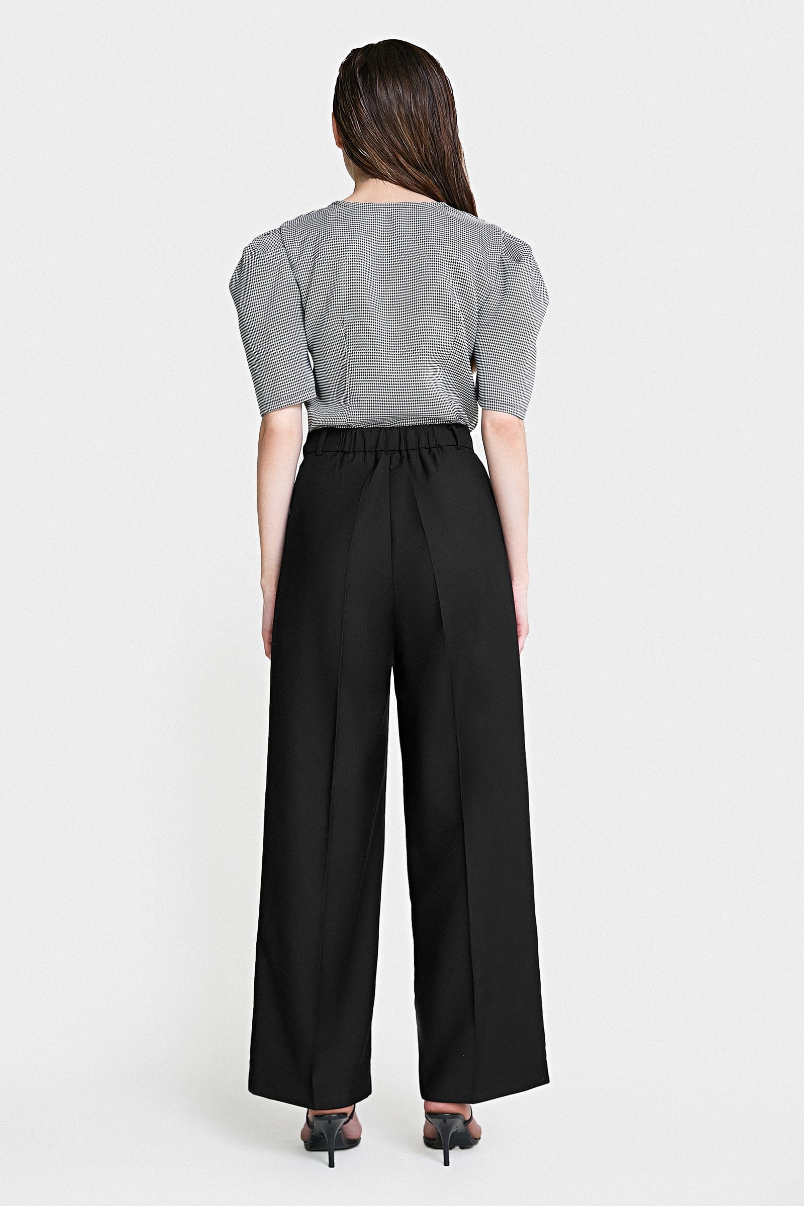 Business Essential Black Wide Slacks