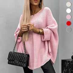 Elegant Knitted Cape Sweater