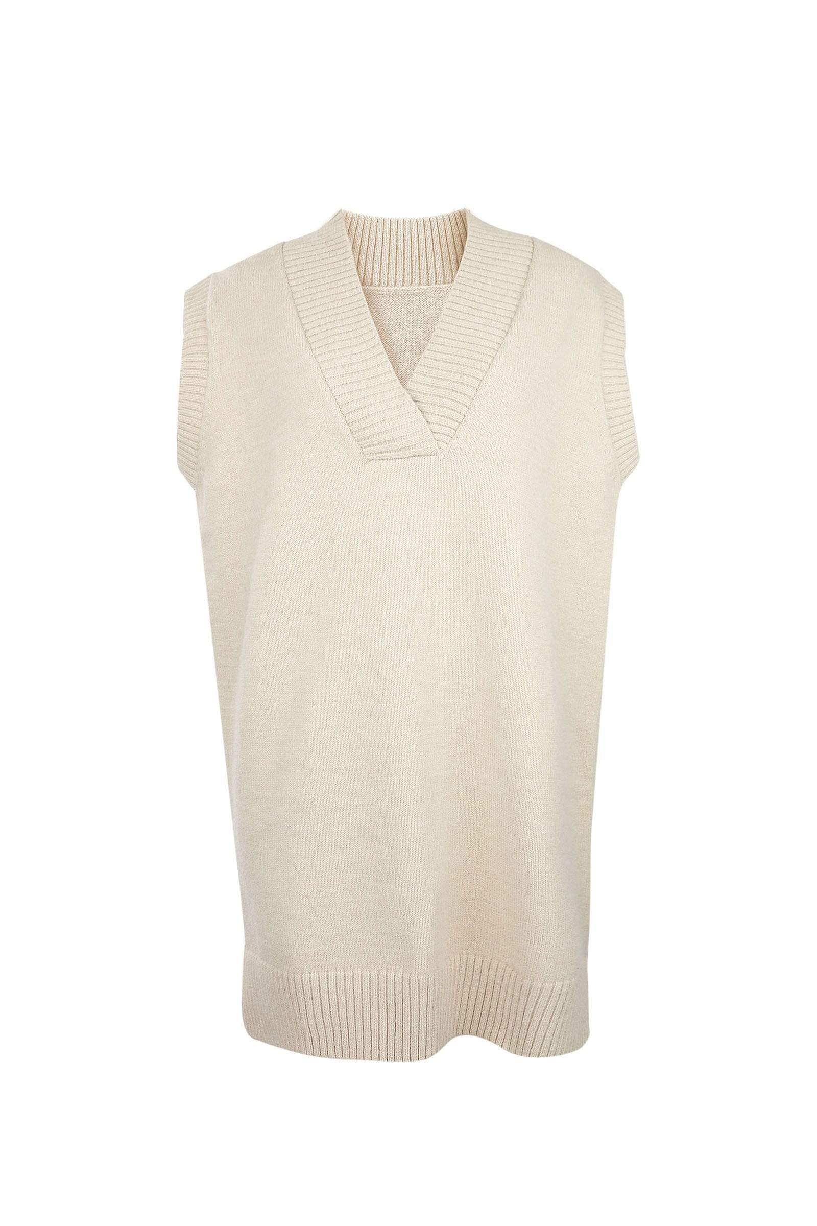 Essential Khaki Knit Vest