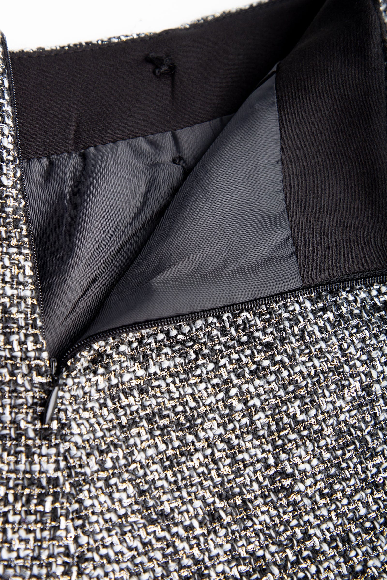 Dim Grey Button Decor A-Line Shorts