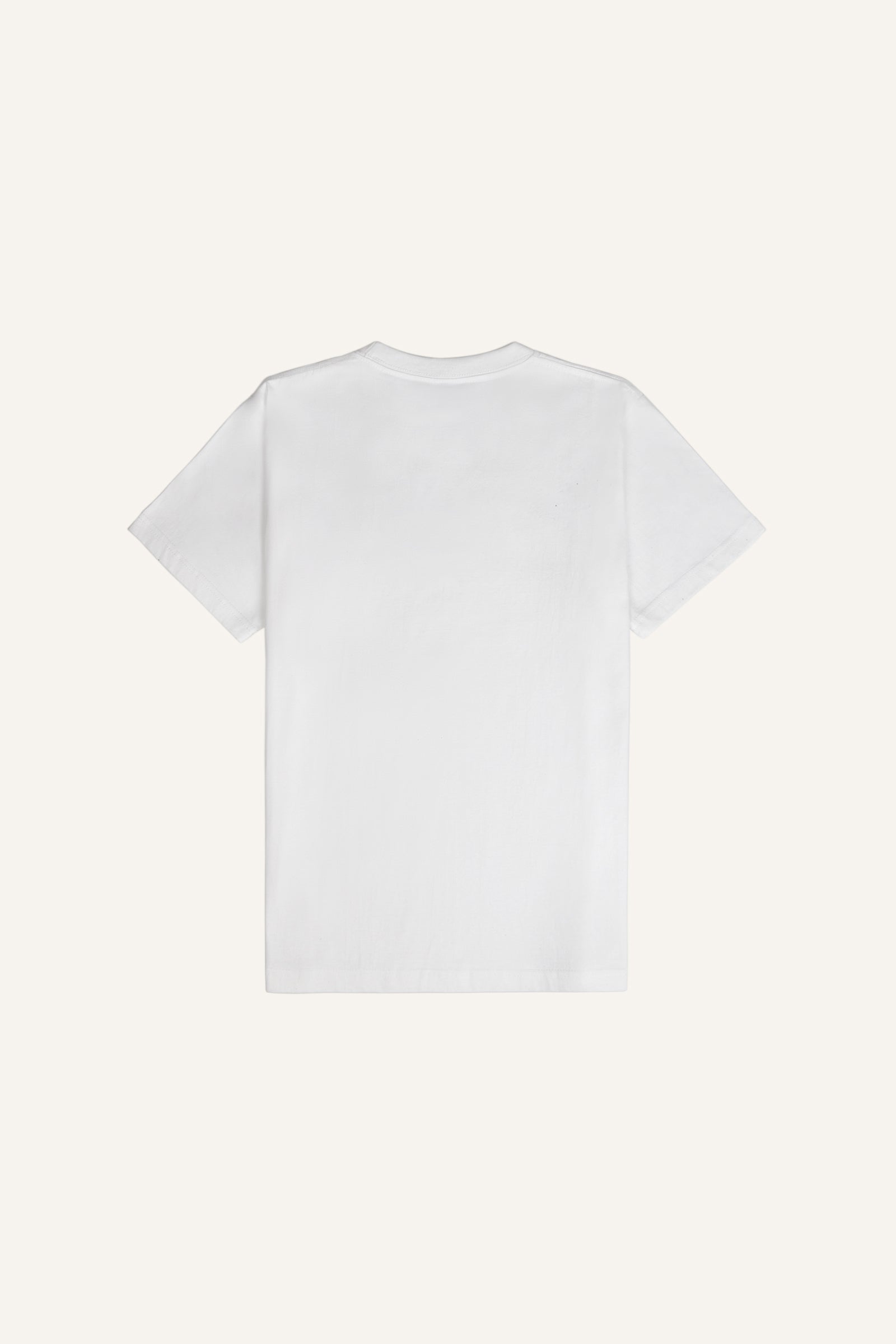 Women's White Chest-Pocket Cotton T-Shirt