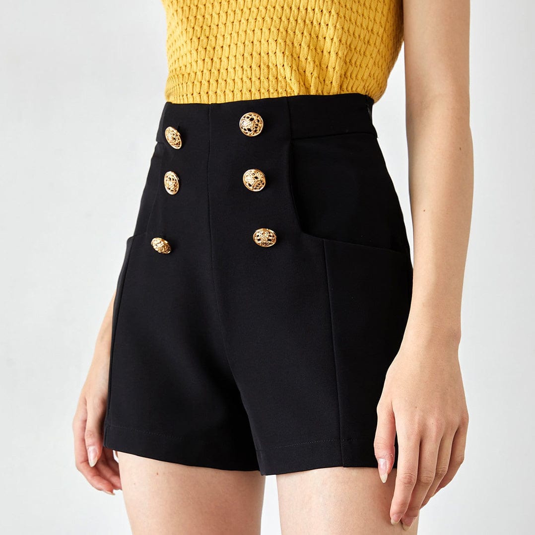 Violette Black  Nautical Shorts