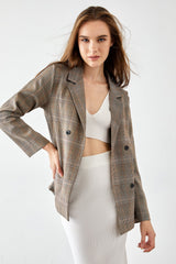 Ayesha Wheat Professional Blazer Jacket