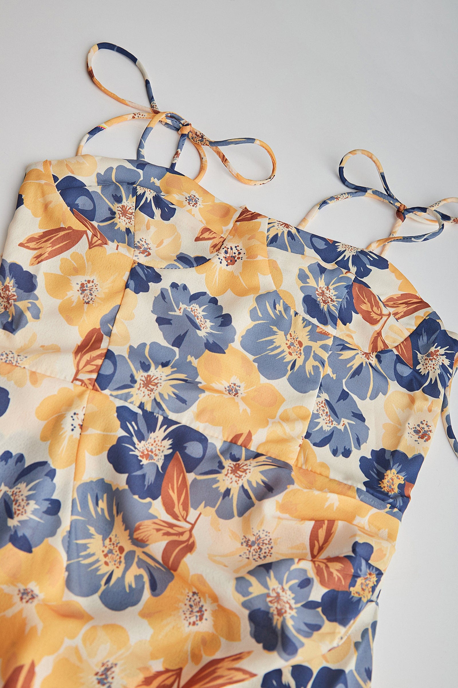 Paityn Gold Floral Midi Dress