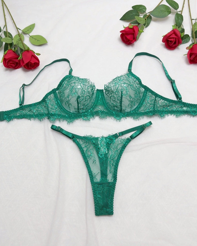 See-through Lace Lingerie Set