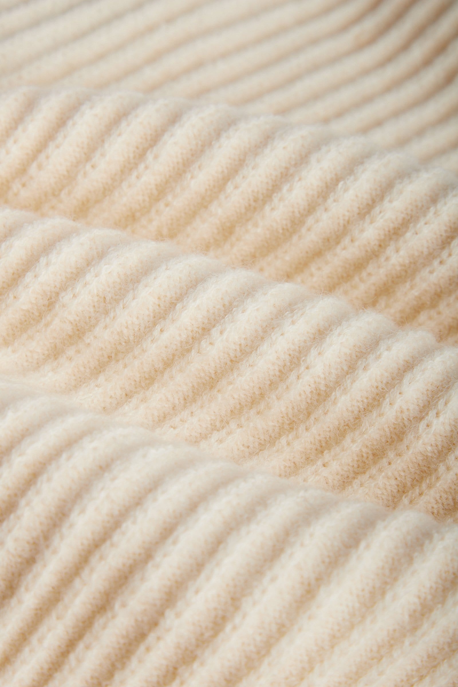 Leigha Beige Contrast knitted Cardigan