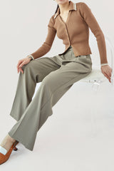 Peru Collared Long Sleeve Button-Up Cardigan