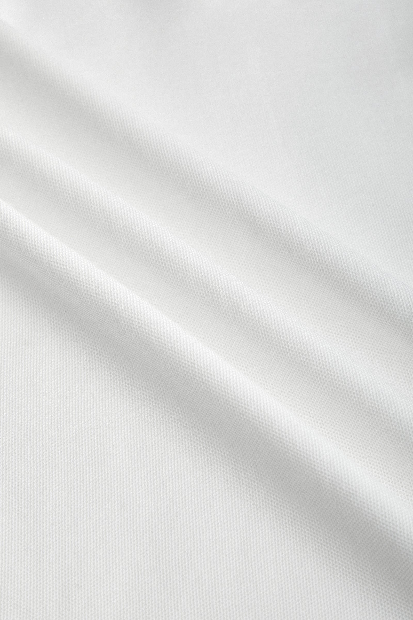 White Contrast Trim Embroidery Polo T-shirt