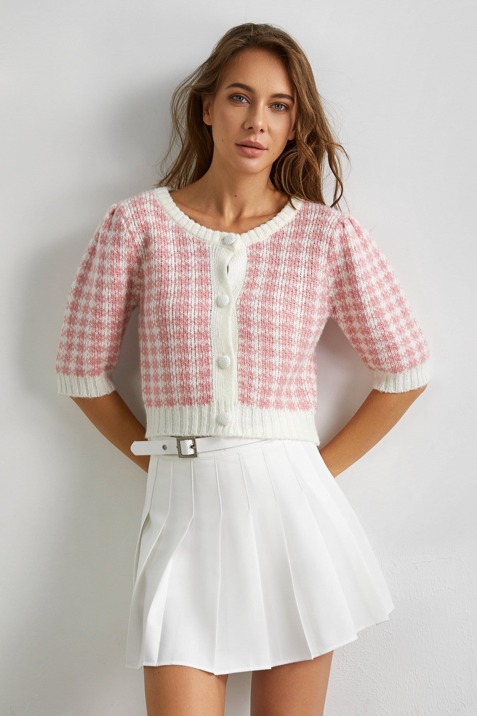 White Tennis School Skirt