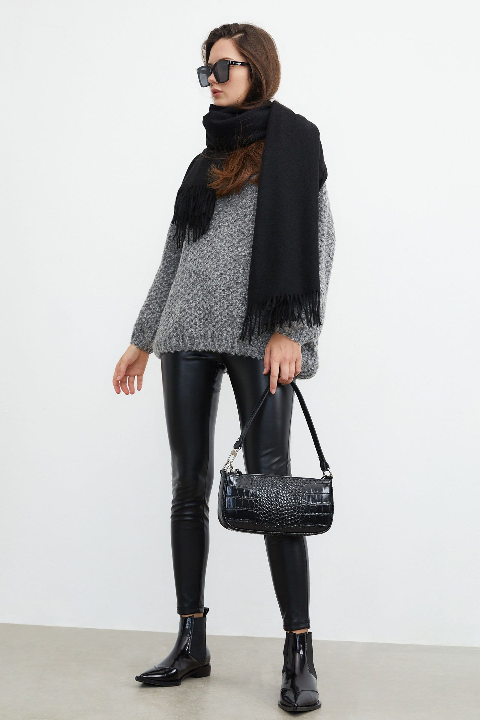 Marley Grey Beehive Sweater