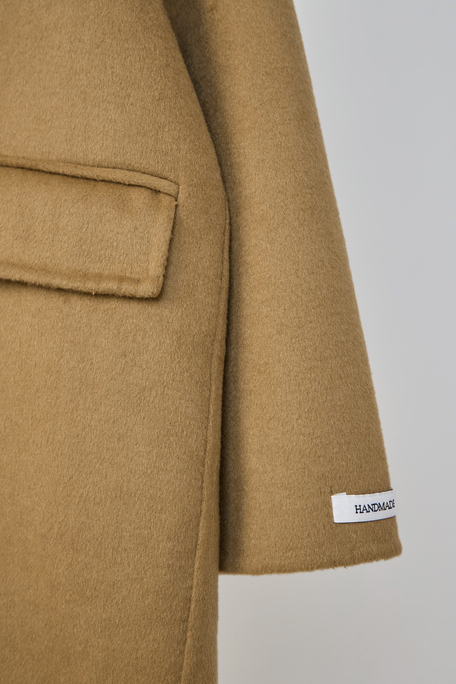 Peru Premium Wool Double-Breasted Longline Coat