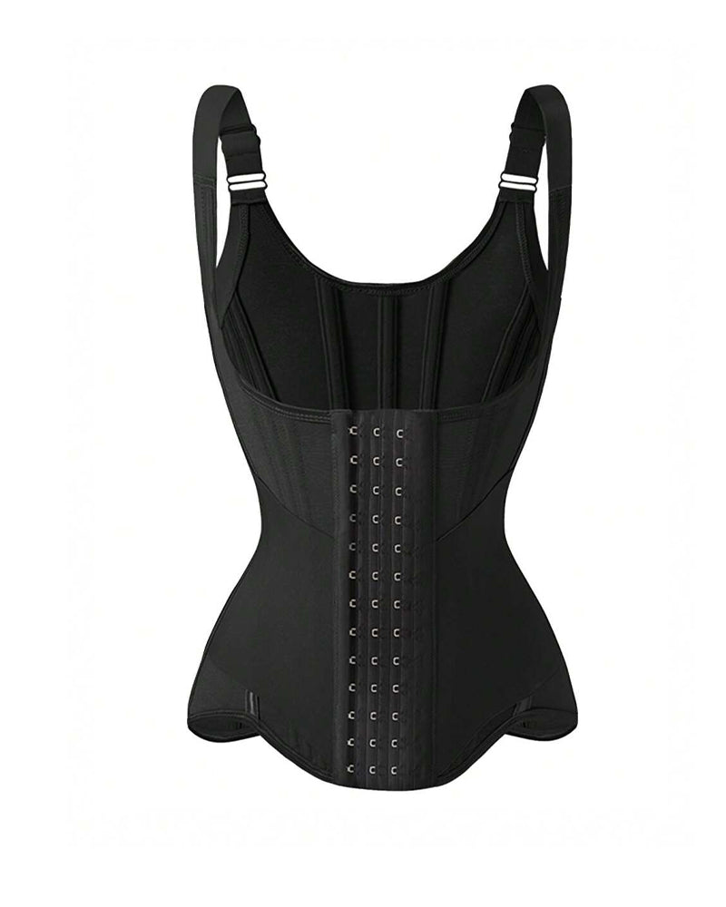Women's Tummy Control Mesh Breathable Adjustable Straps Waist Trainer Body Shaper