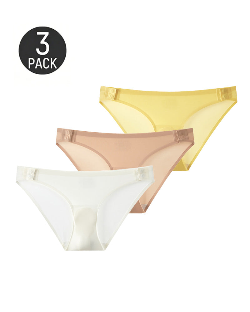 Ultra-thin Seamless Side-hook No-take-off Briefs