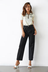 Anika Cornsilk Lapel Sweater