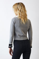 Adelyn Grey Pocketed Cardigan