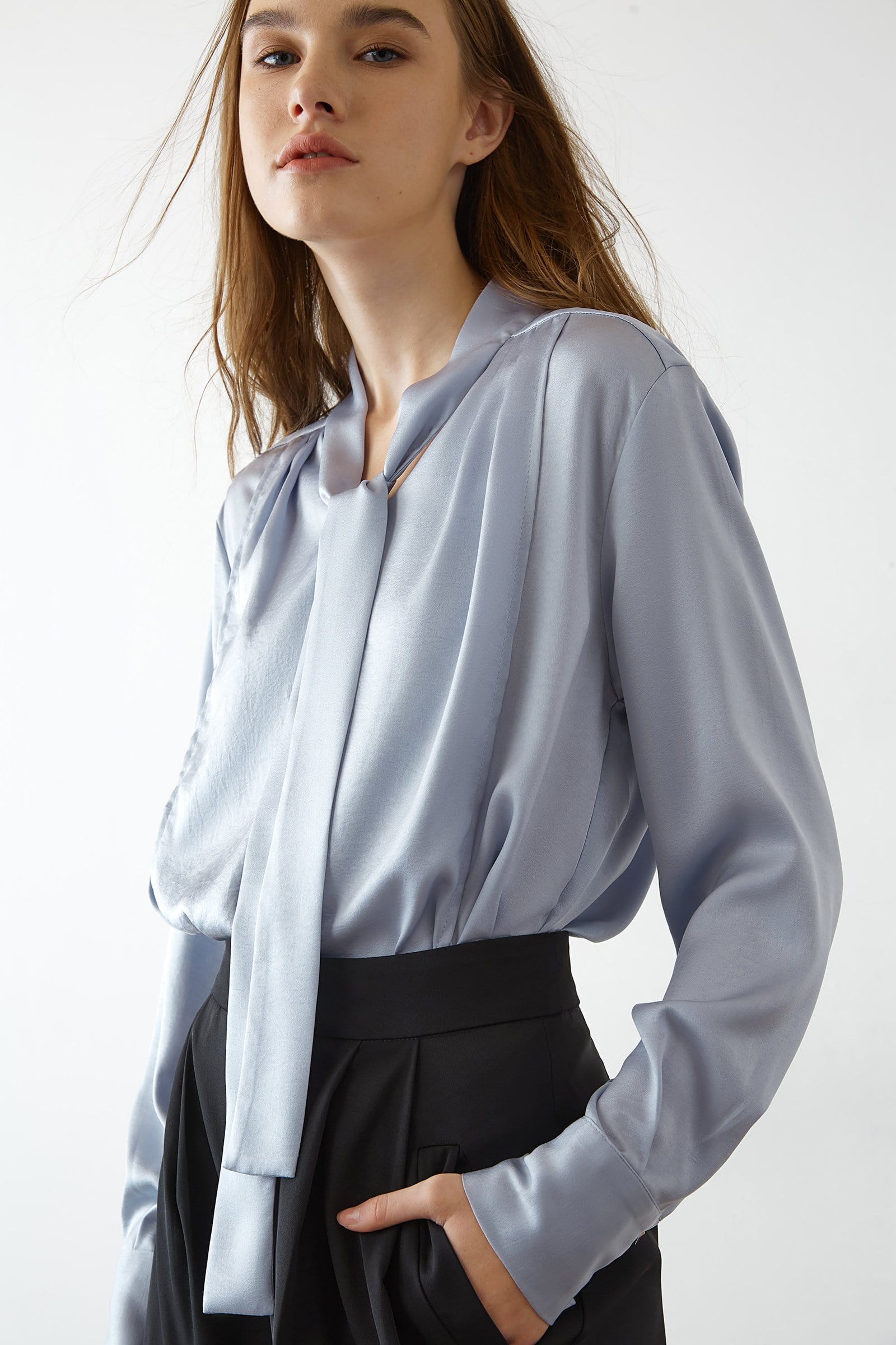 Eleni Cornflower Tie Shirt