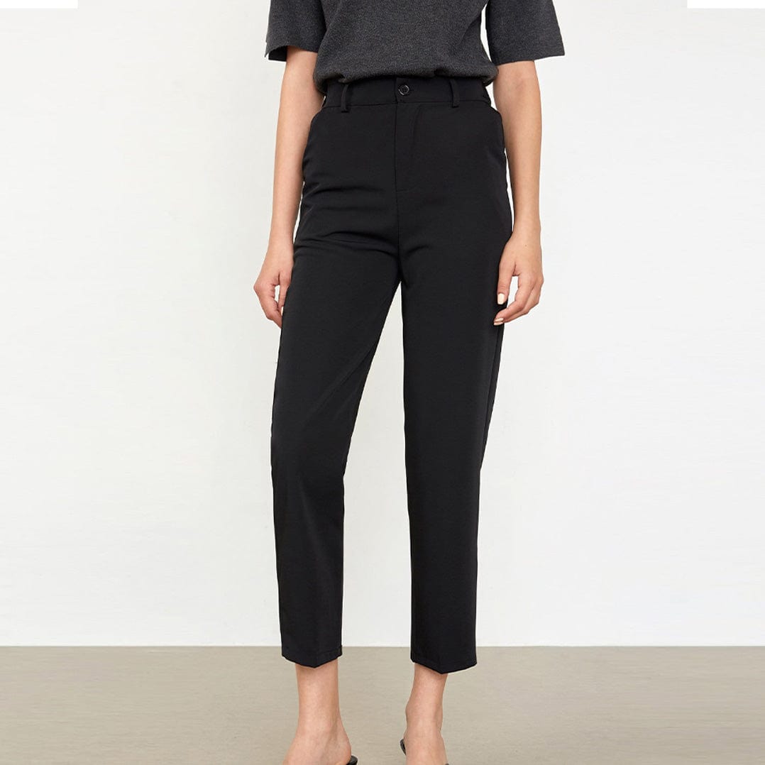 Mafalda Black Straight Leg Pants
