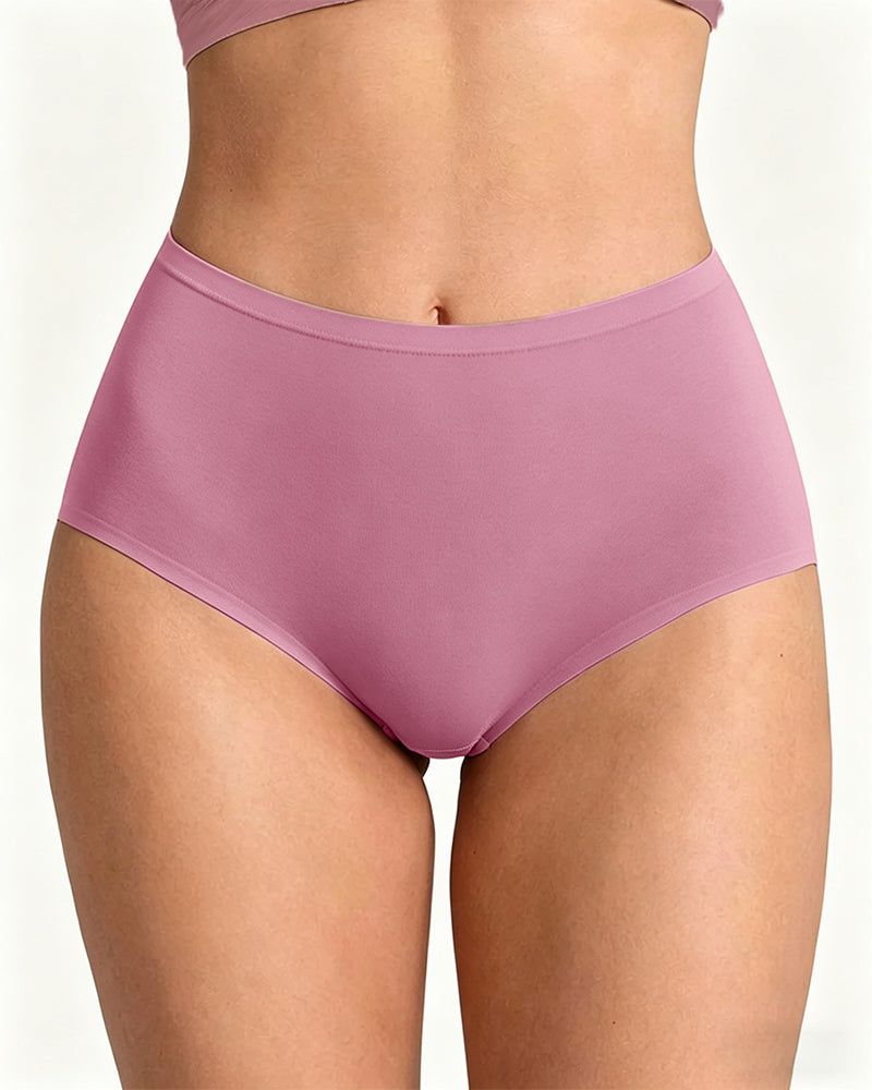 Women's Seamless High-Waisted Elastic Comfort Panties