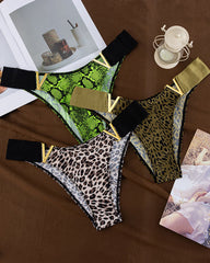 Seamless Colorblock Printed Panties