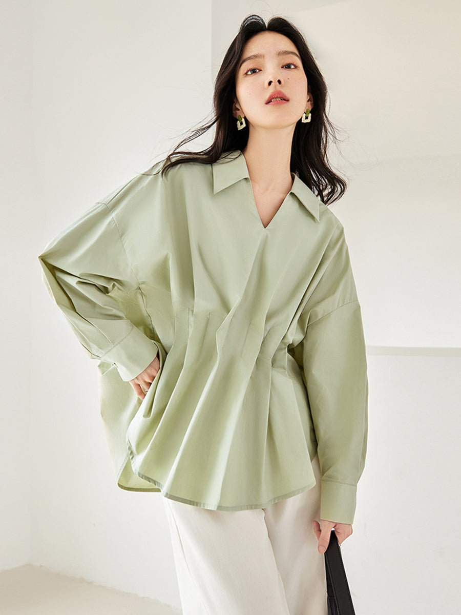 Whitlee Green Frilly Shirt