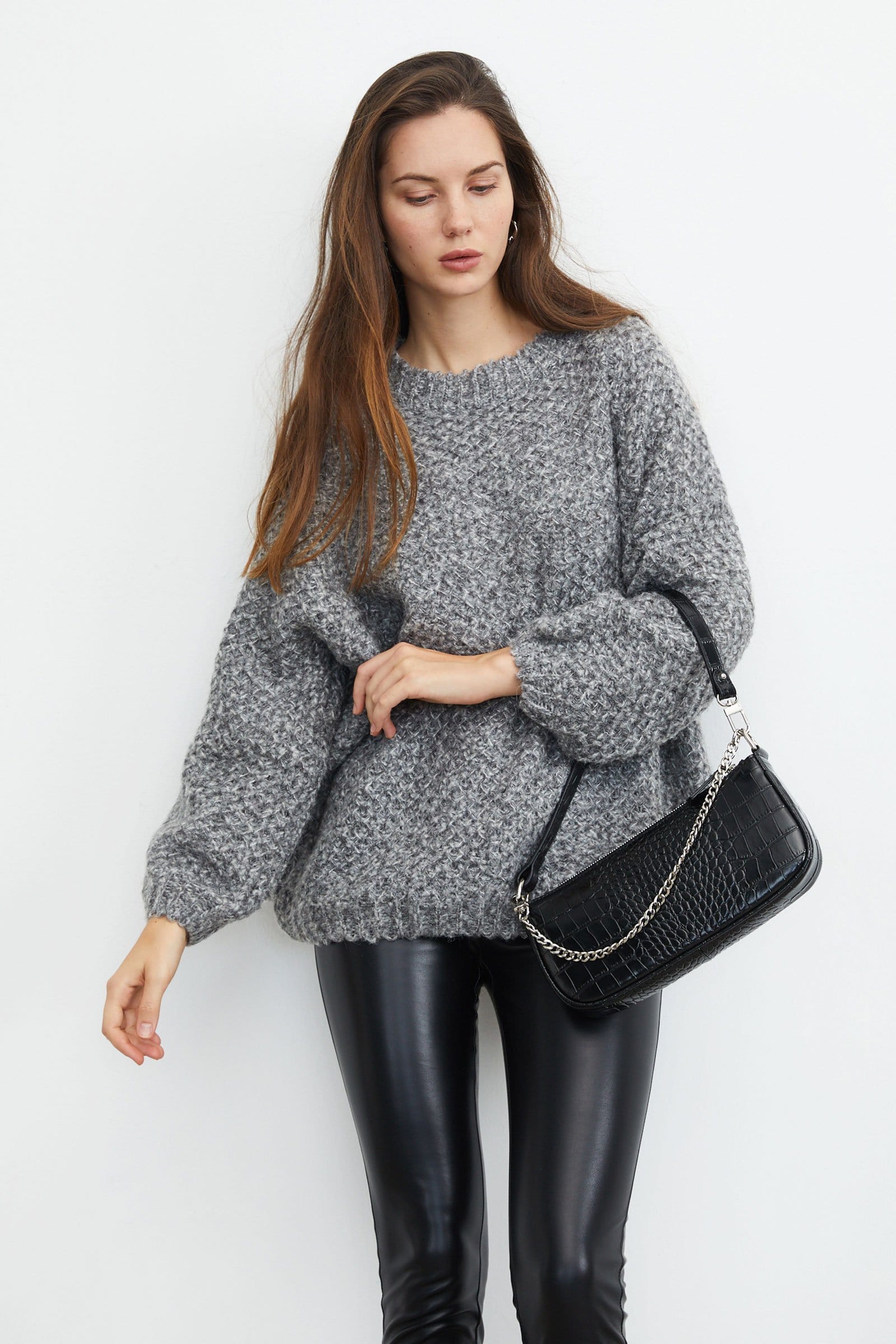 Marley Grey Beehive Sweater