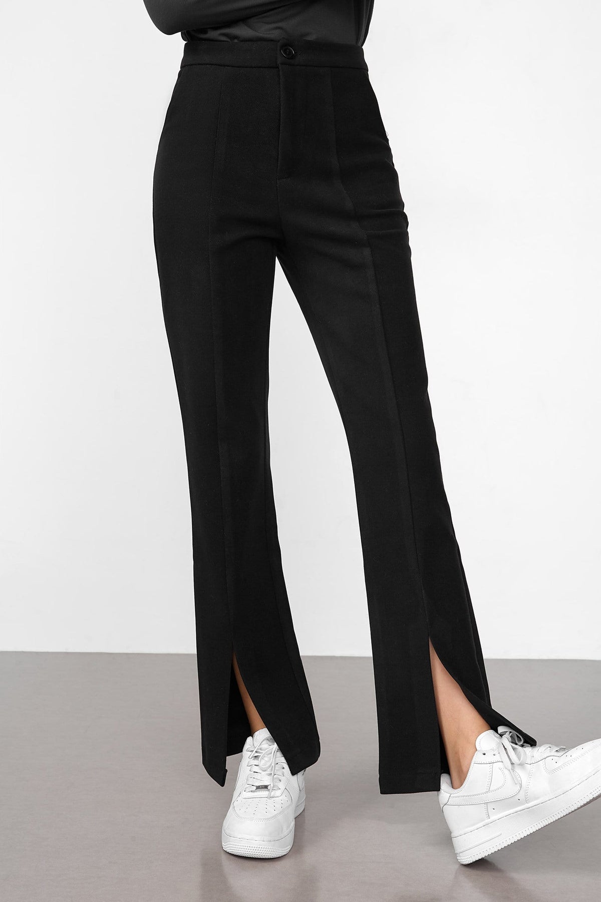 Ebrill Black Straight Leg Pants