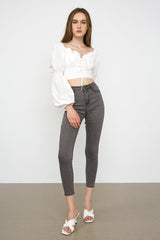 Roxanna White Puff Sleeve Blouse