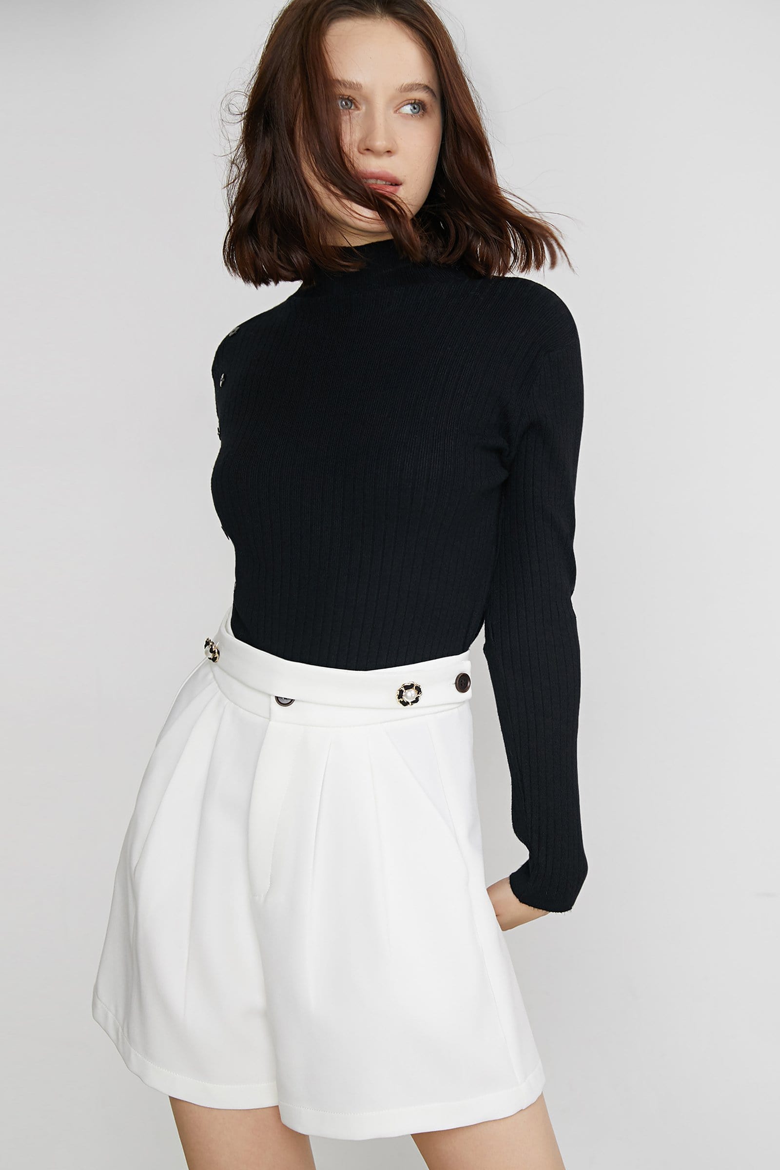 Rozlyn Black Essential Sweater