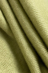 Light Green Basic Wool-Blend Turtleneck Sweater