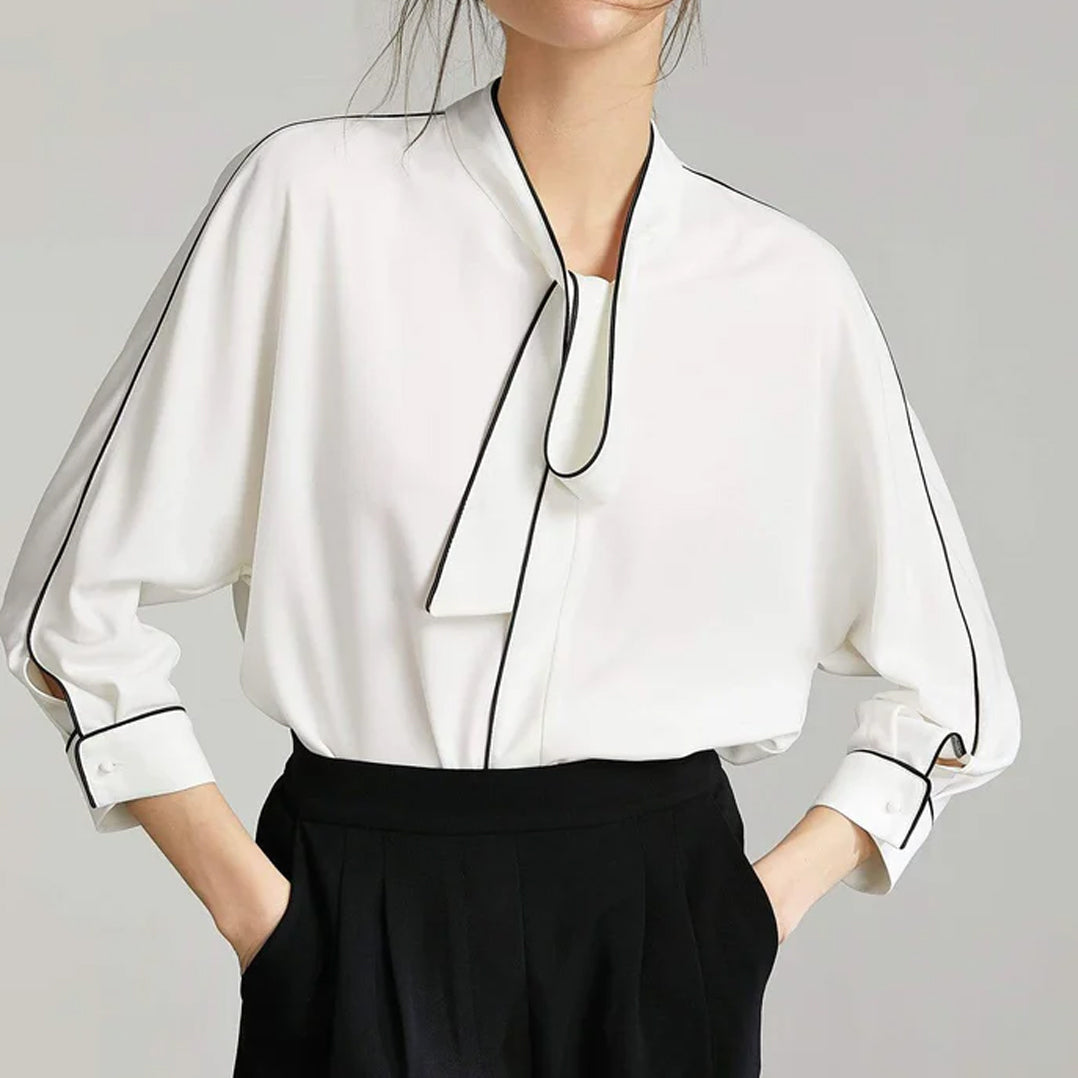 Bolt White Contrast Top