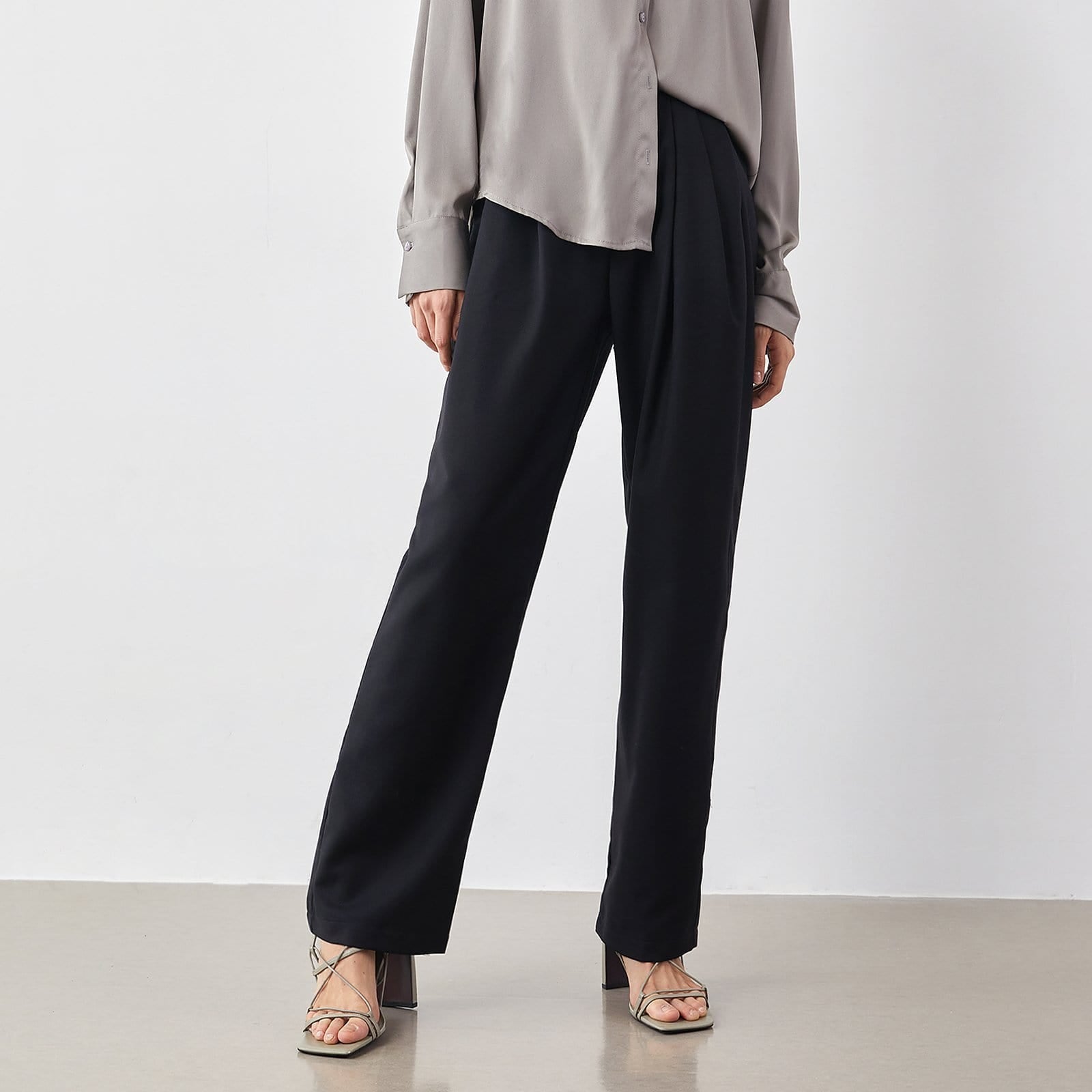 Whitley Black Slouchy Pants