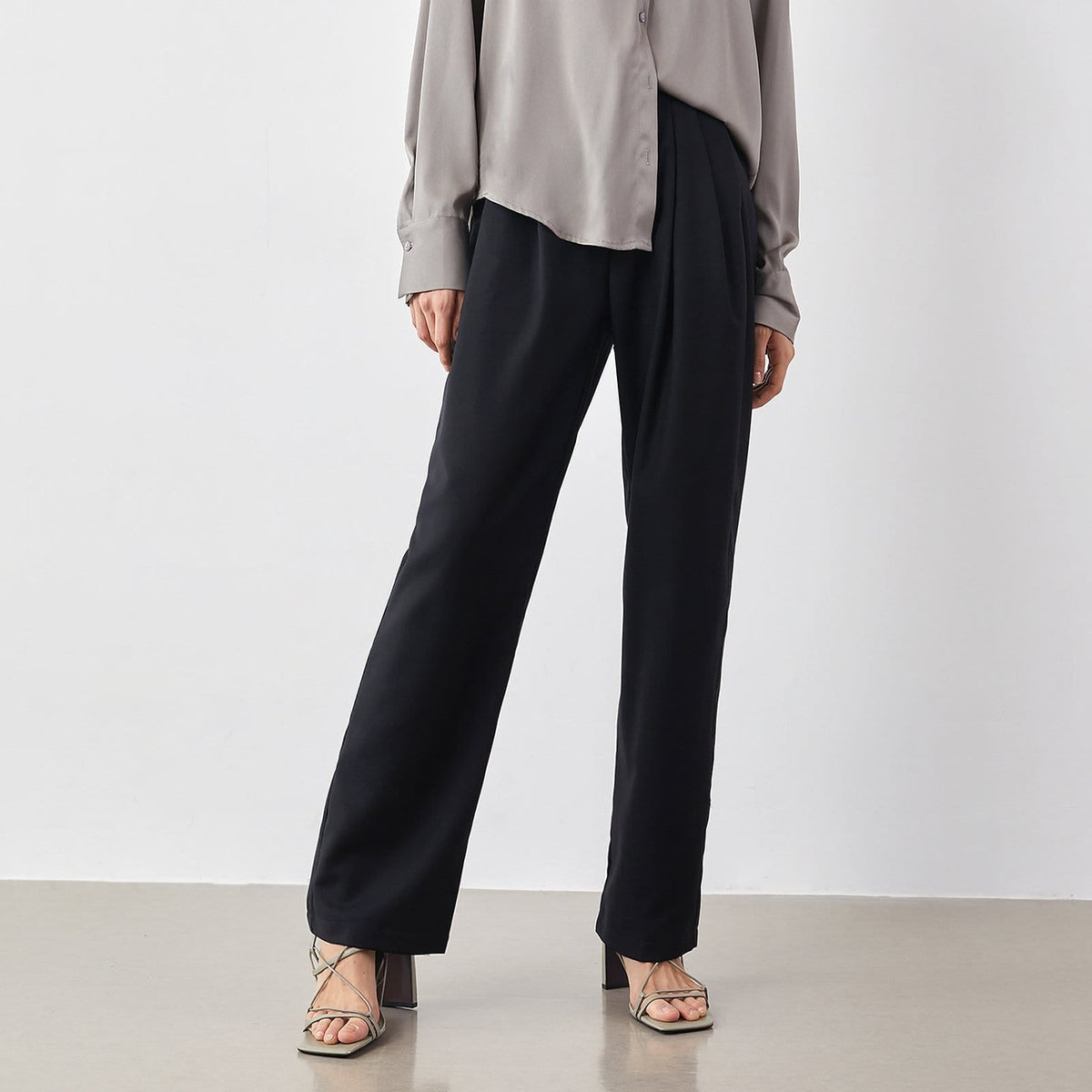 Whitley Black Slouchy Pants