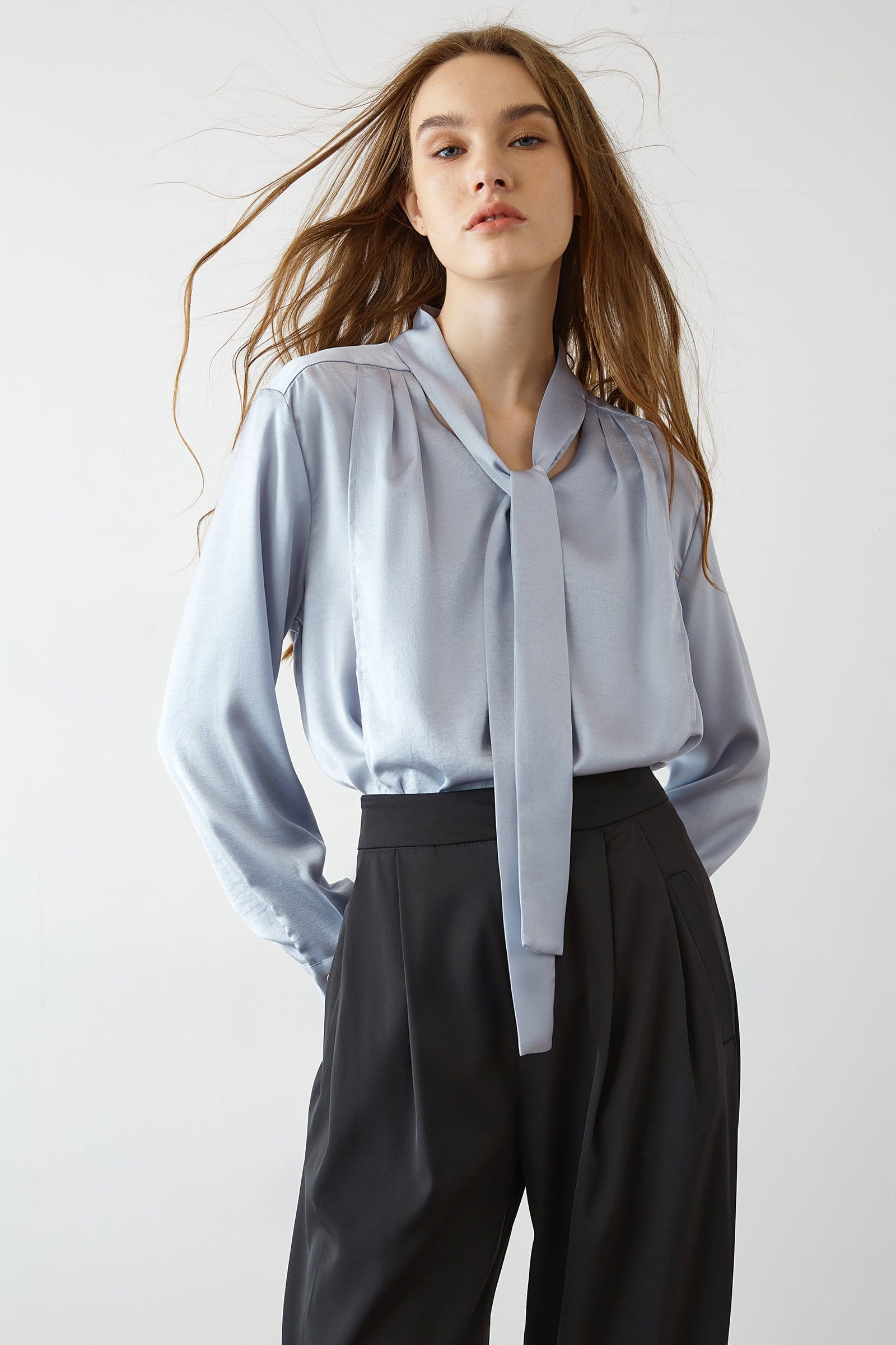 Eleni Cornflower Tie Shirt