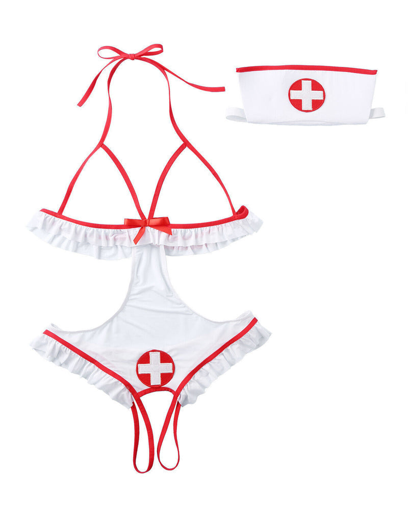 Naughty Maid Nurse Role-playing Lingerie Set